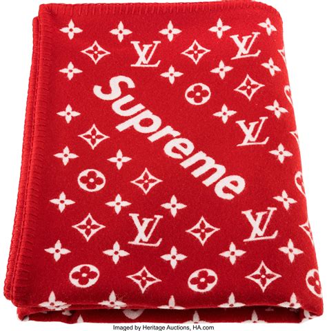 louis vuitton supreme blanket|louis vuitton monogram blanket.